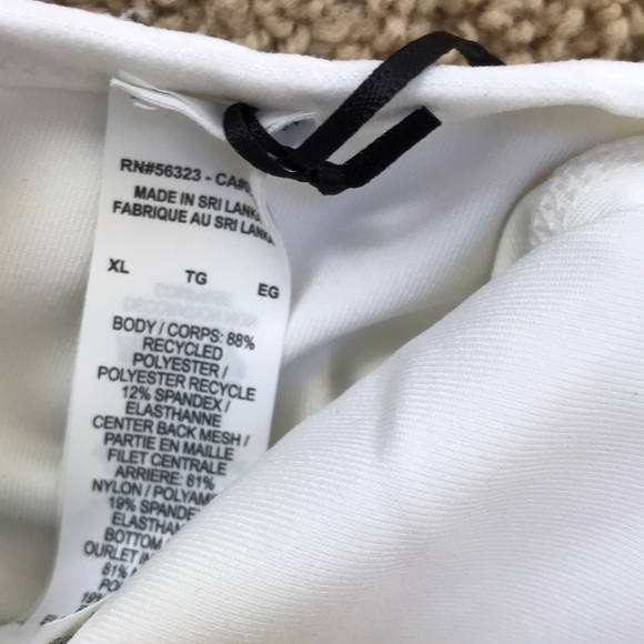 New! Nike White XL light support bra with mesh - Picture 5 of 5